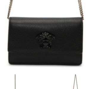 Versace Shoulder Bag - Gold Chain - Black Medusa